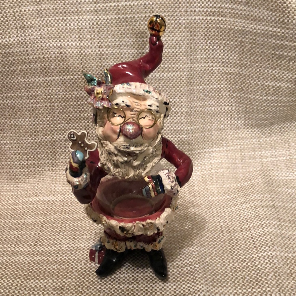 Mr. Claus candy jar.